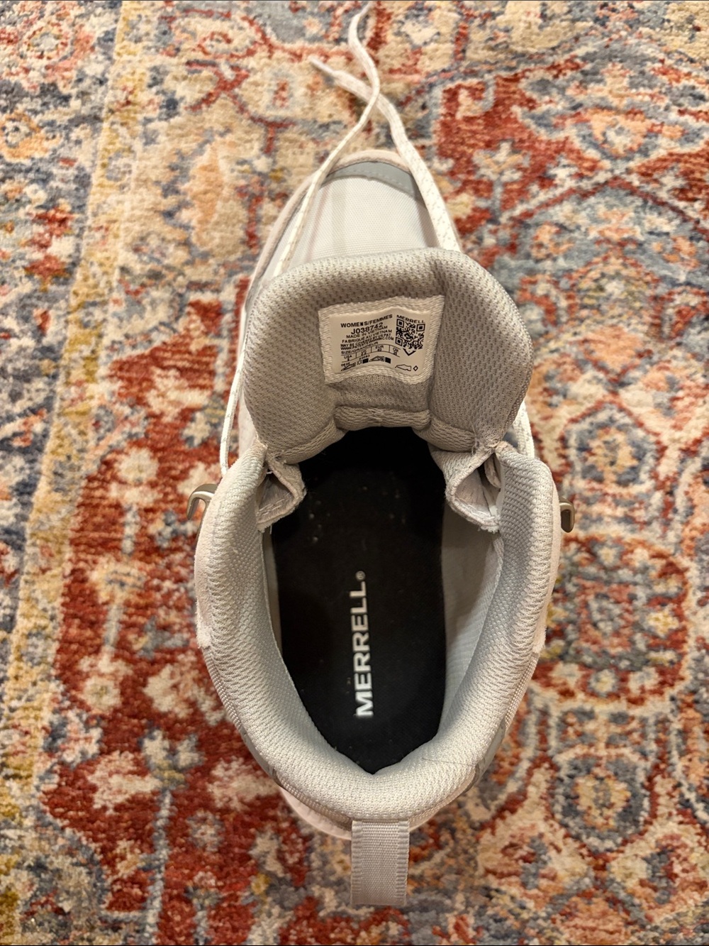 Merrell Women's Light Gray Athletic Hiking Sneakers - Picture 7 of 15